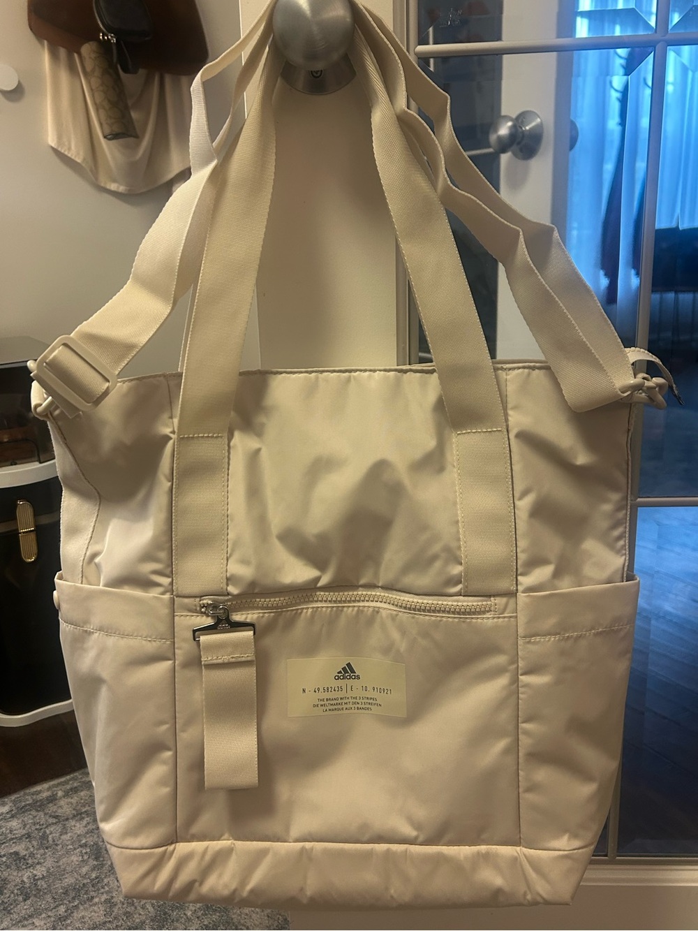 adidas Cream Tote Bag- used a few times